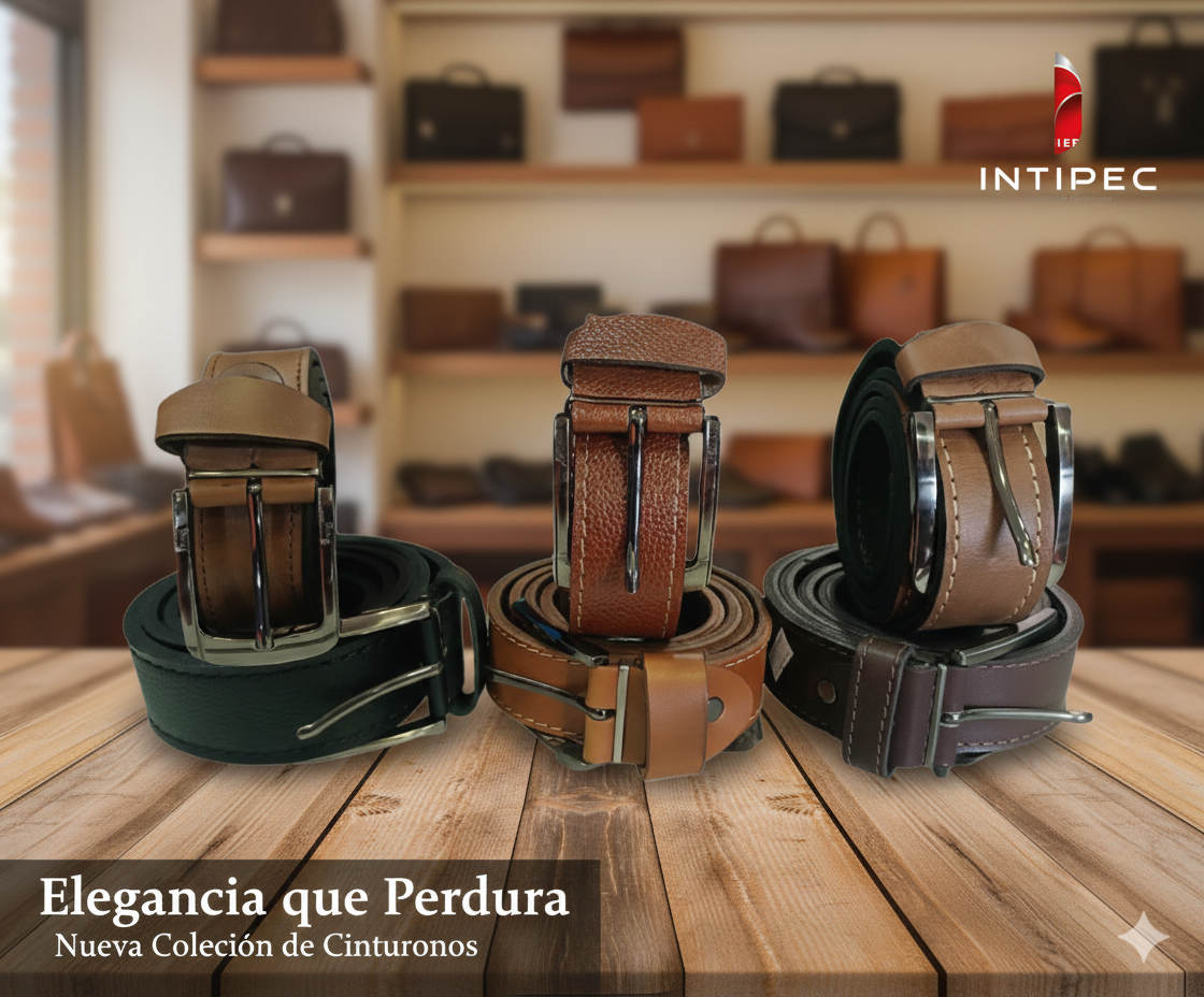 Correa de cuero  con Hebilla de acero